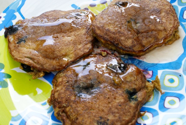 Coconut Blueberry Pancakes (grainless)